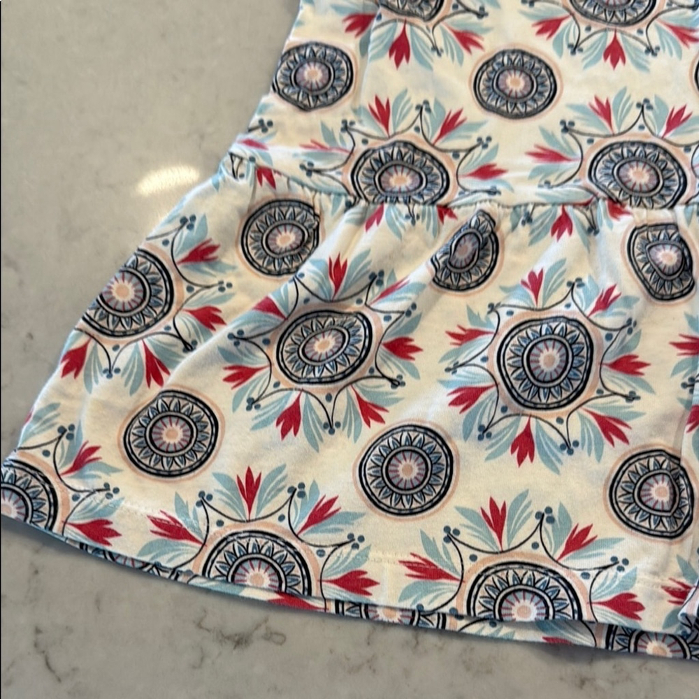 Tea Collection Patterned Top Ruffle Hem - Picture 5 of 10